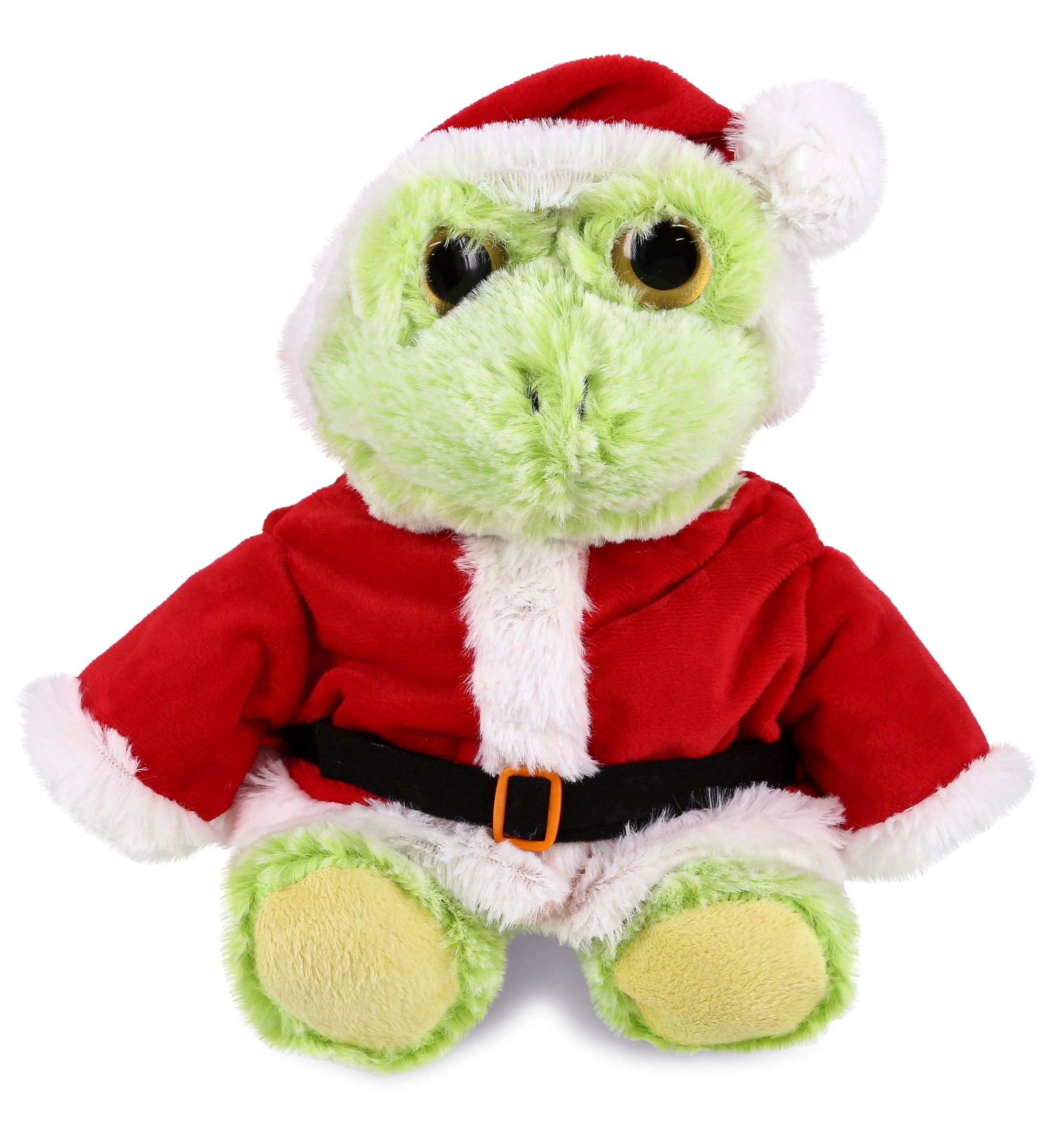 PLUSH SANTA - SUPER-SOFT PLUSH - SITTING FROG