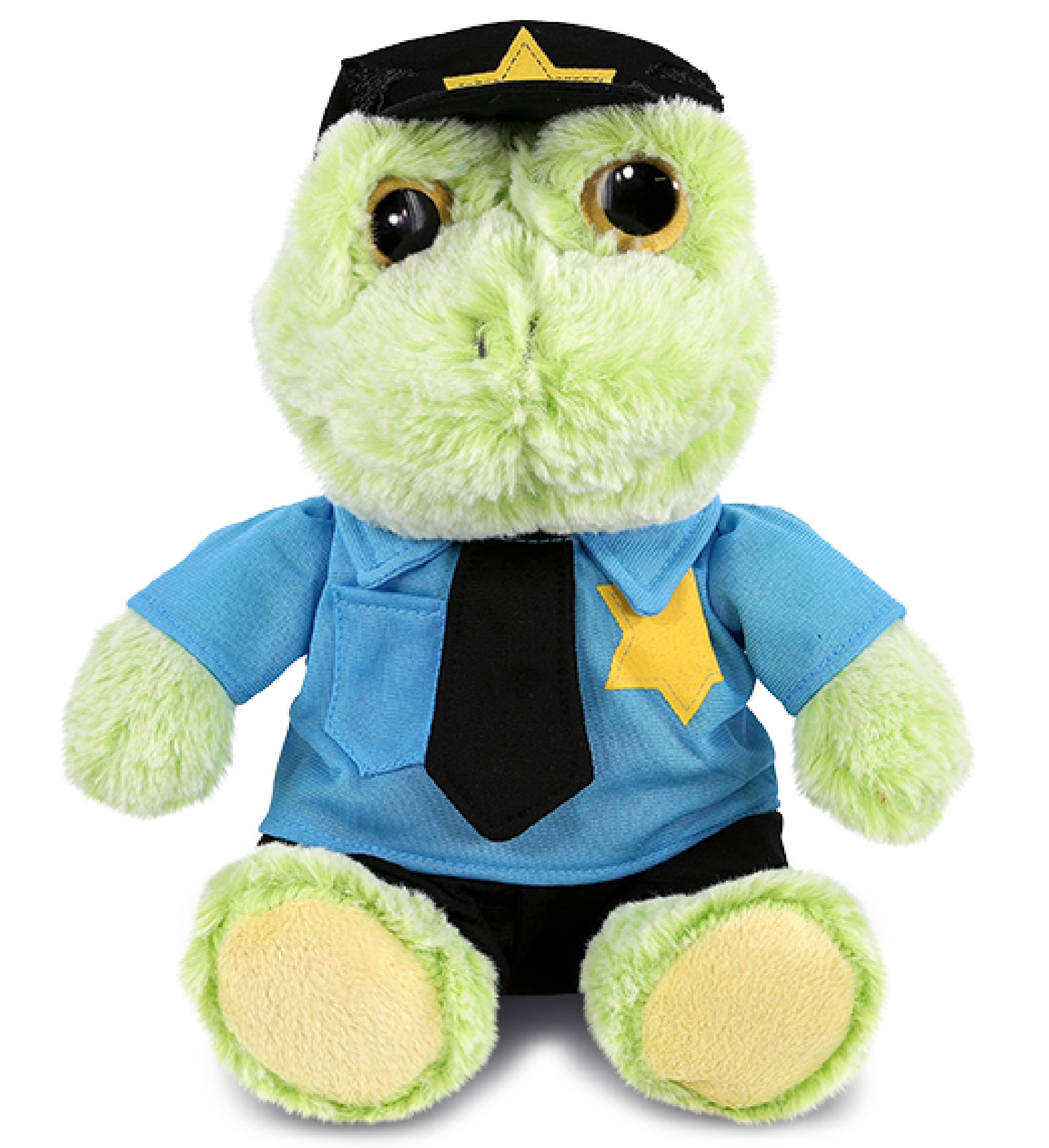 PLUSH POLICE - SUPER-SOFT PLUSH - SITTING FROG