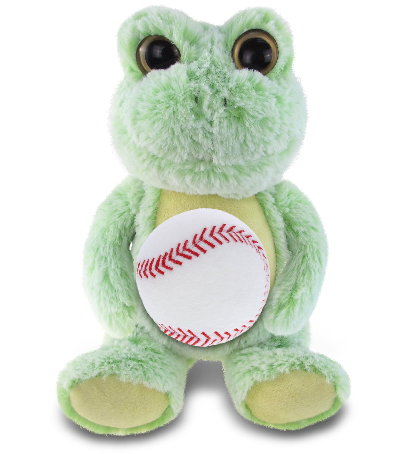 PLUSH BASEBALL - SUPER-SOFT PLUSH - SITTING FROG