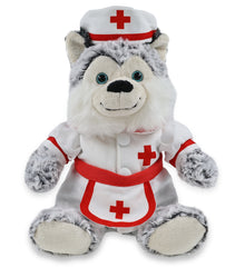 SUPER-SOFT PLUSH - SITTING HUSKY NURSE