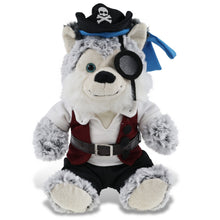 SUPER-SOFT PLUSH - SITTING HUSKY PIRATE DRESS UP