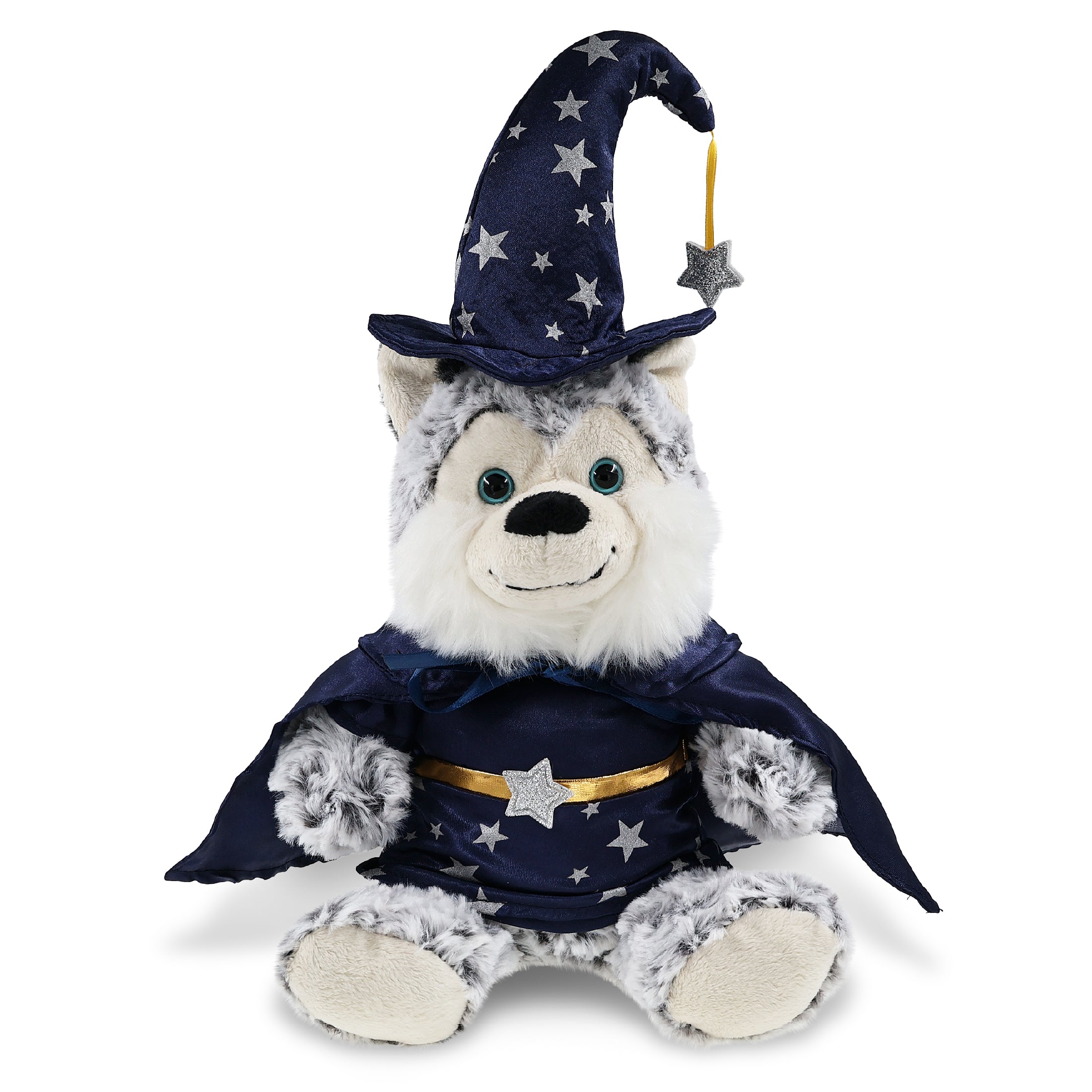 SUPER-SOFT PLUSH - SITTING HUSKY WIZARD