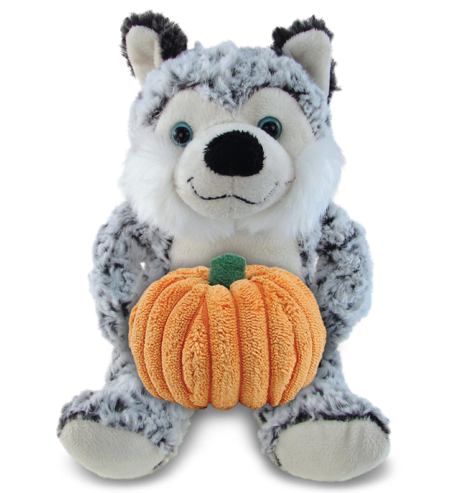 PLUSH PUMPKIN - SUPER-SOFT PLUSH - SITTING HUSKY