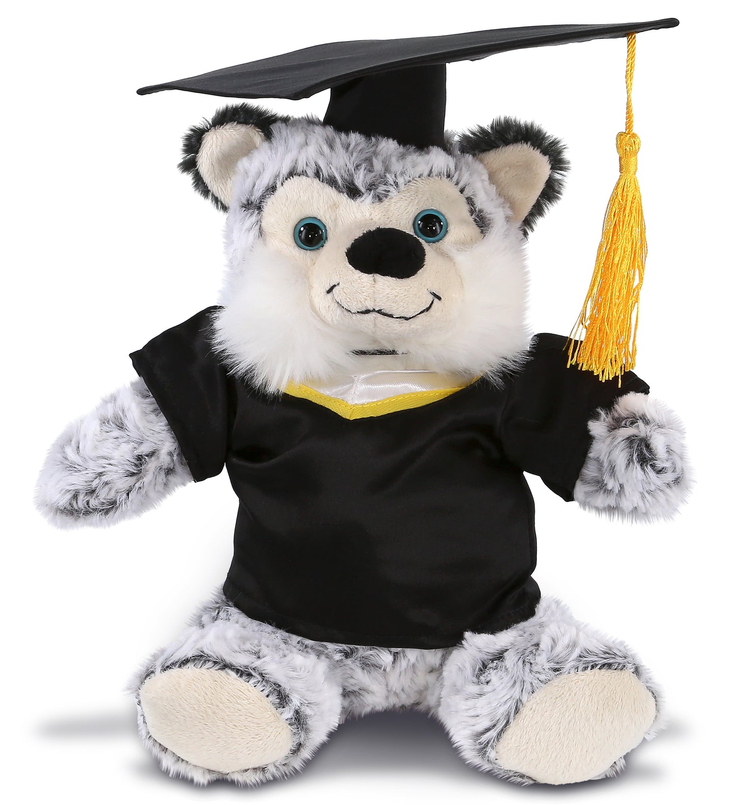 PLUSH GRADUATION - SUPER-SOFT PLUSH - SITTING HUSKY