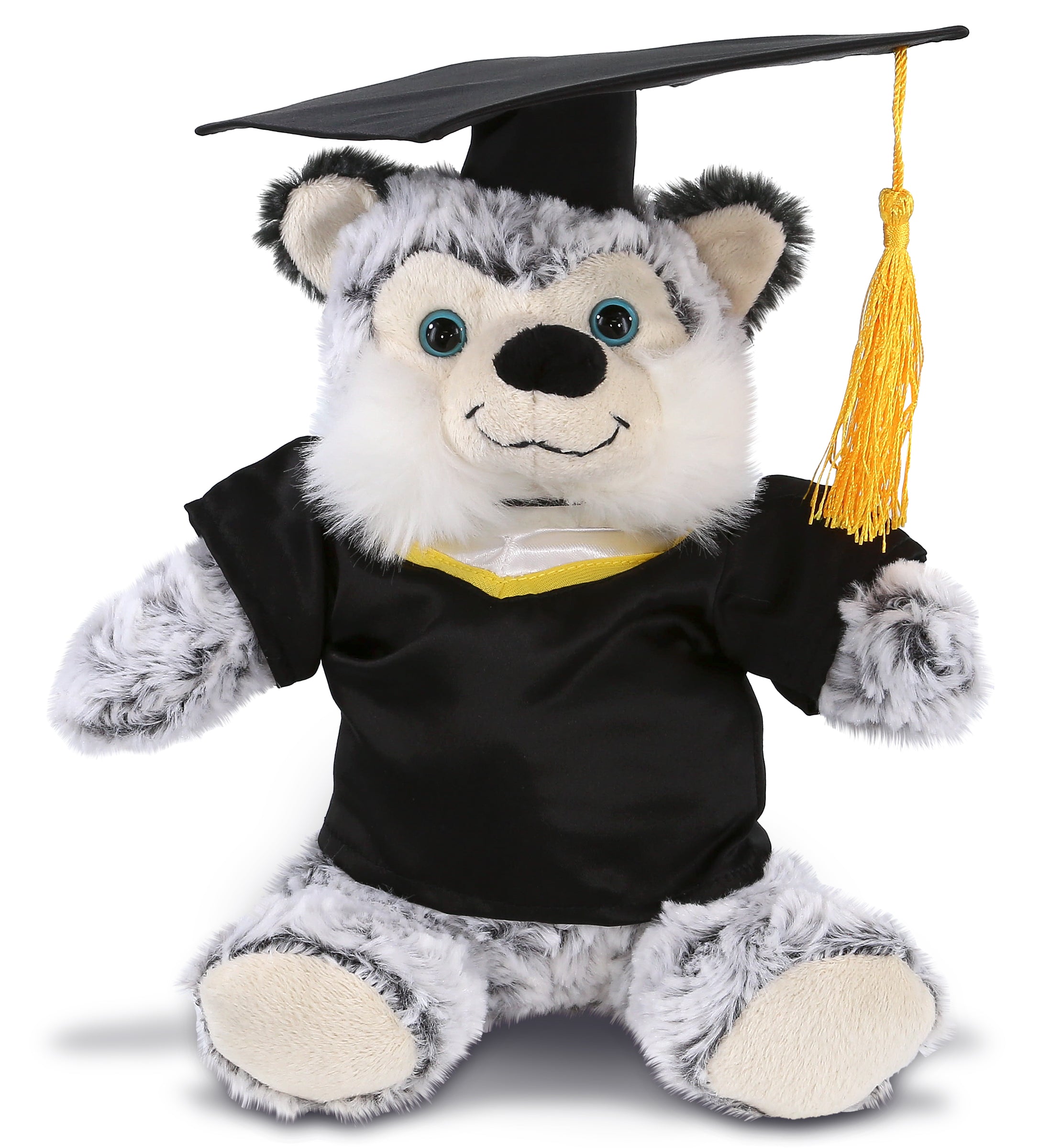 PLUSH GRADUATION - SUPER-SOFT PLUSH - SITTING HUSKY