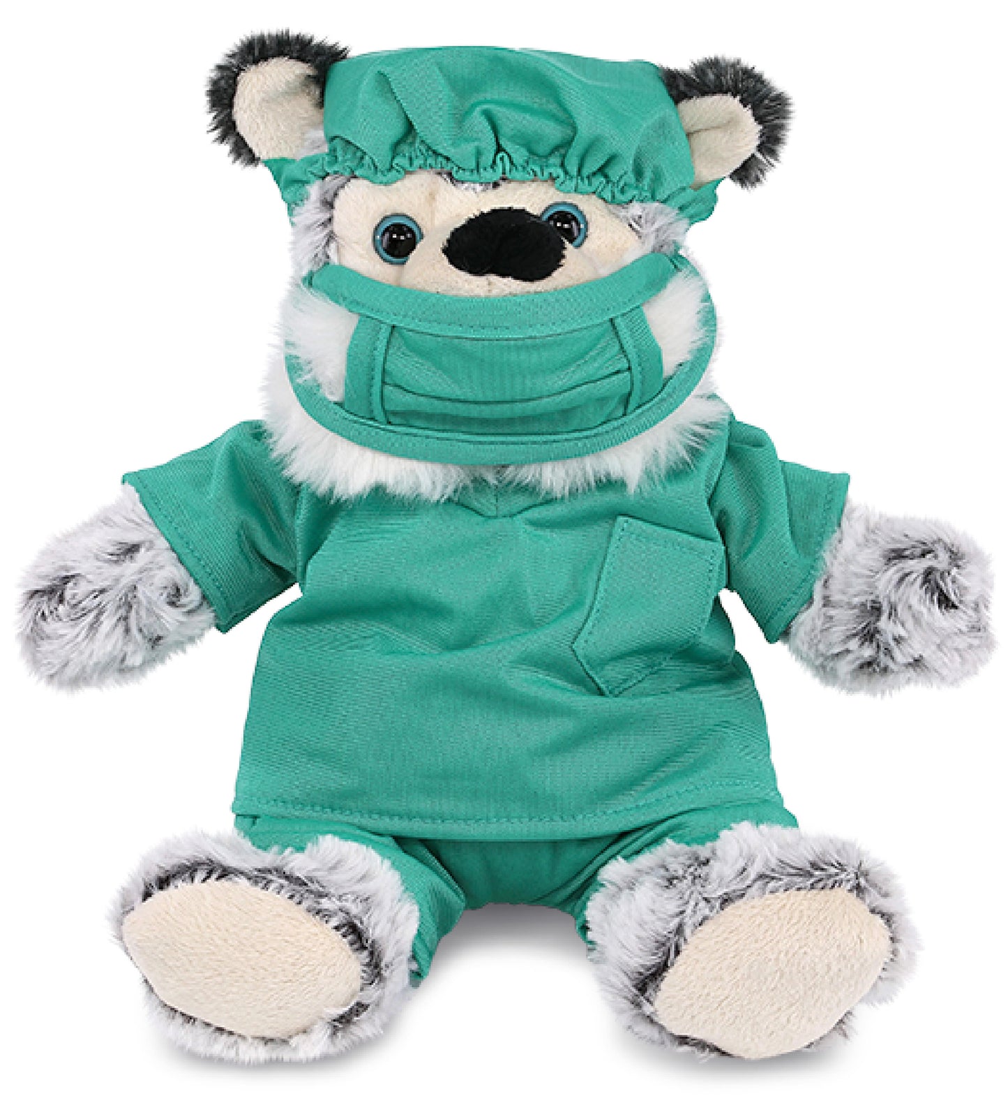 PLUSH DOCTOR - SUPER-SOFT PLUSH - SITTING HUSKY