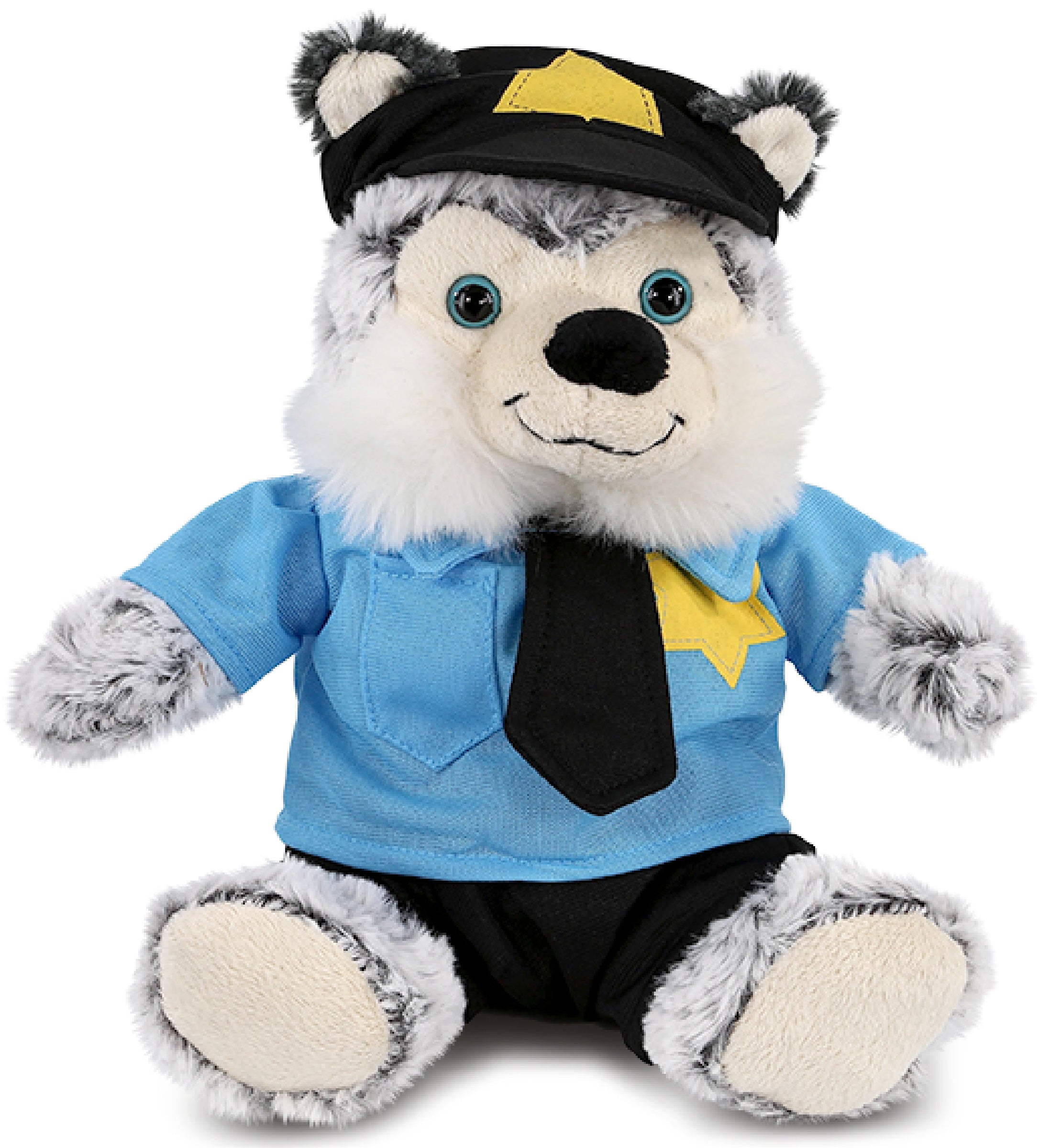 PLUSH POLICE - SUPER-SOFT PLUSH - SITTING HUSKY