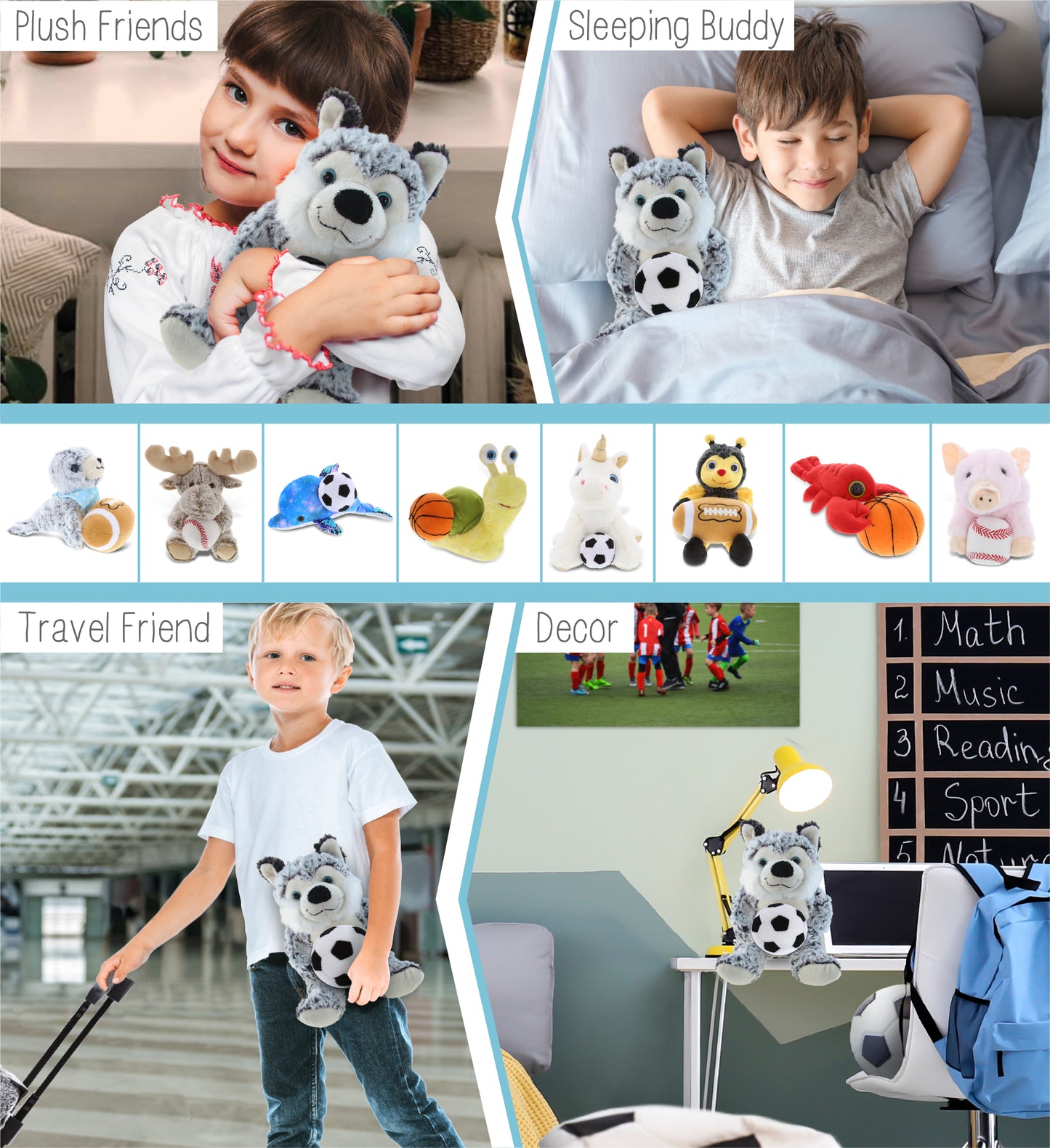 SUPER-SOFT PLUSH - SITTING HUSKY