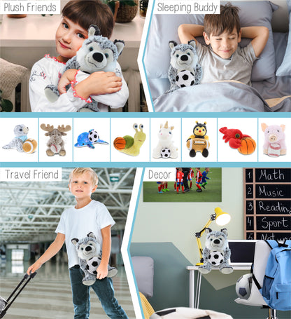 SUPER-SOFT PLUSH - SITTING HUSKY