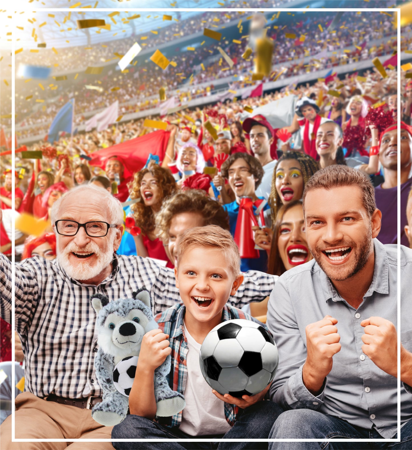 SUPER-SOFT PLUSH - SITTING HUSKY