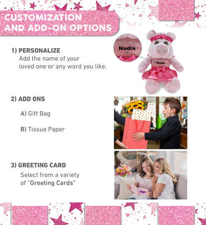 SUPER-SOFT PLUSH - SITTING PIG Ballerina