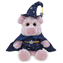 SUPER-SOFT PLUSH - SITTING PIG WITH WIZARD DRESS UP