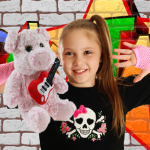 SUPER-SOFT PLUSH - SITTING PIG WITH GUITAR ADD ON