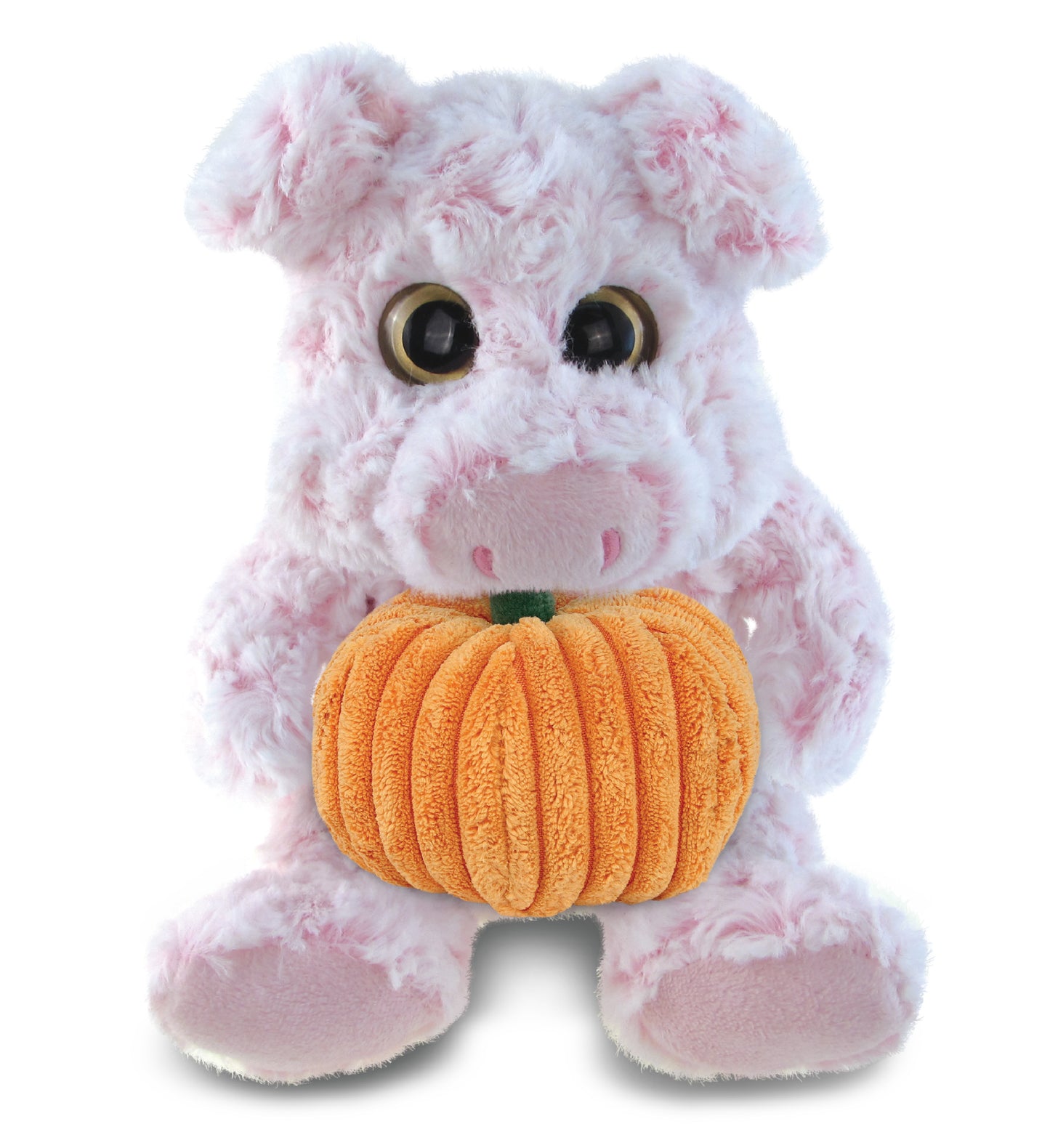 PLUSH PUMPKIN - SUPER-SOFT PLUSH - SITTING PIG