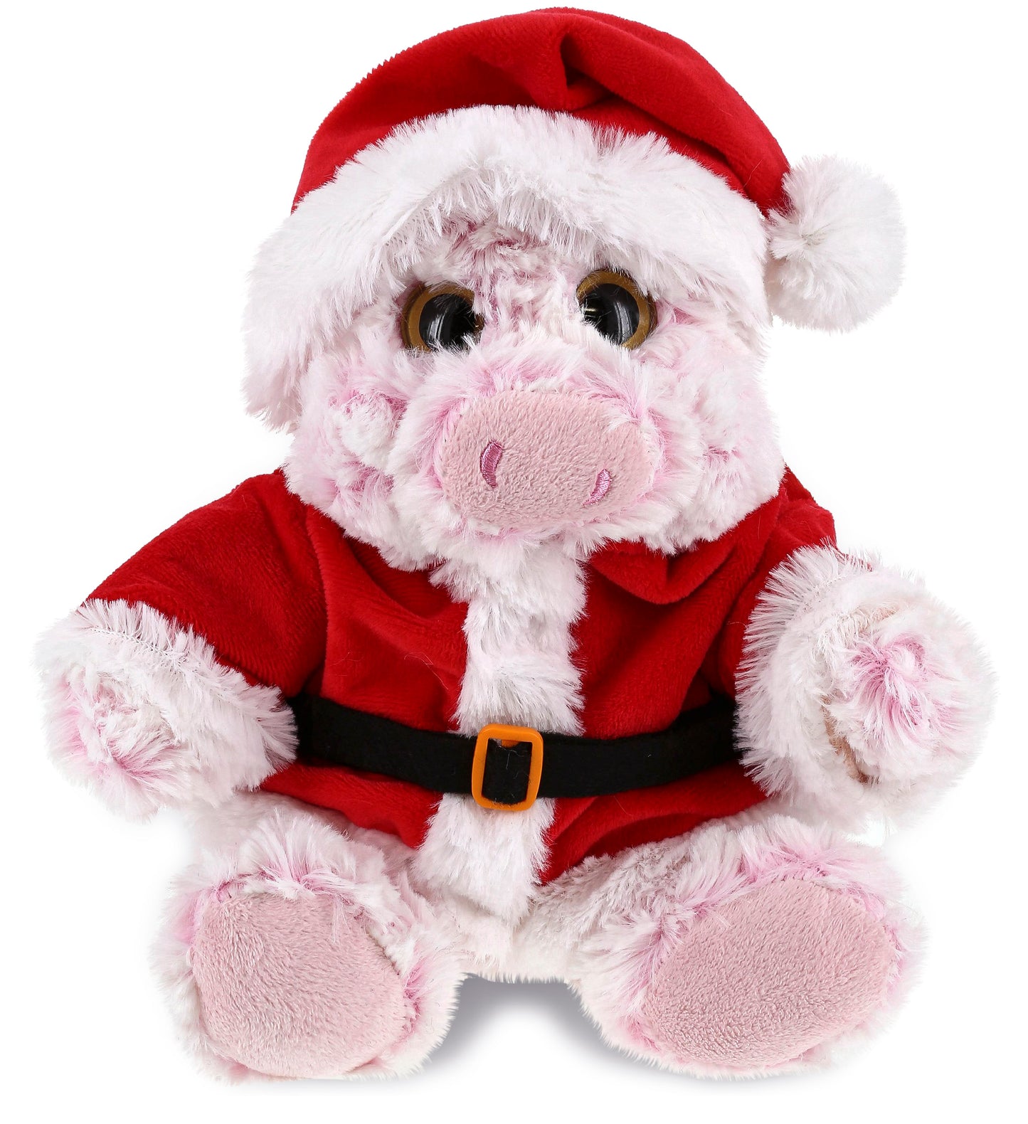 PLUSH SANTA - SUPER-SOFT PLUSH - SITTING PIG