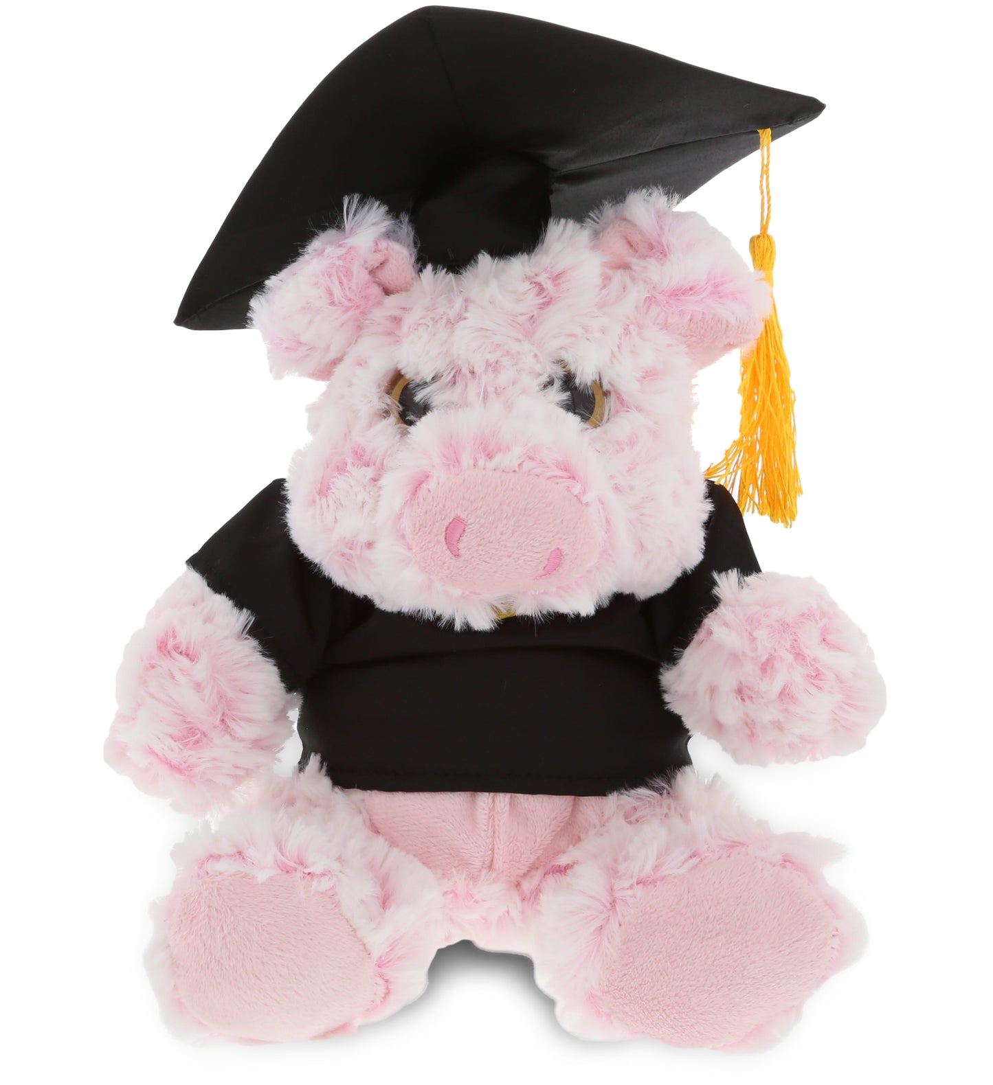 PLUSH GRADUATION - SUPER-SOFT PLUSH - SITTING PIG