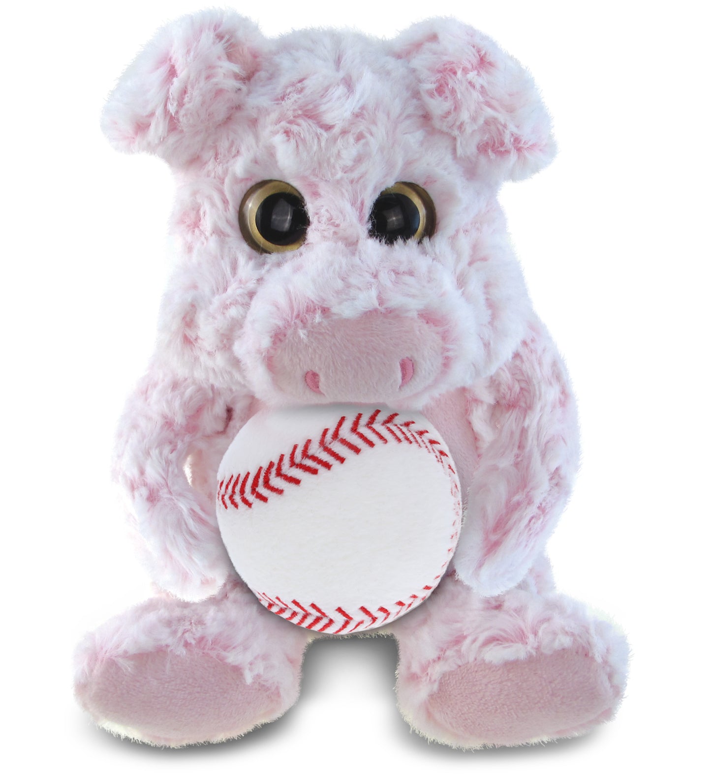 PLUSH BASEBALL - SUPER-SOFT PLUSH - SITTING PIG