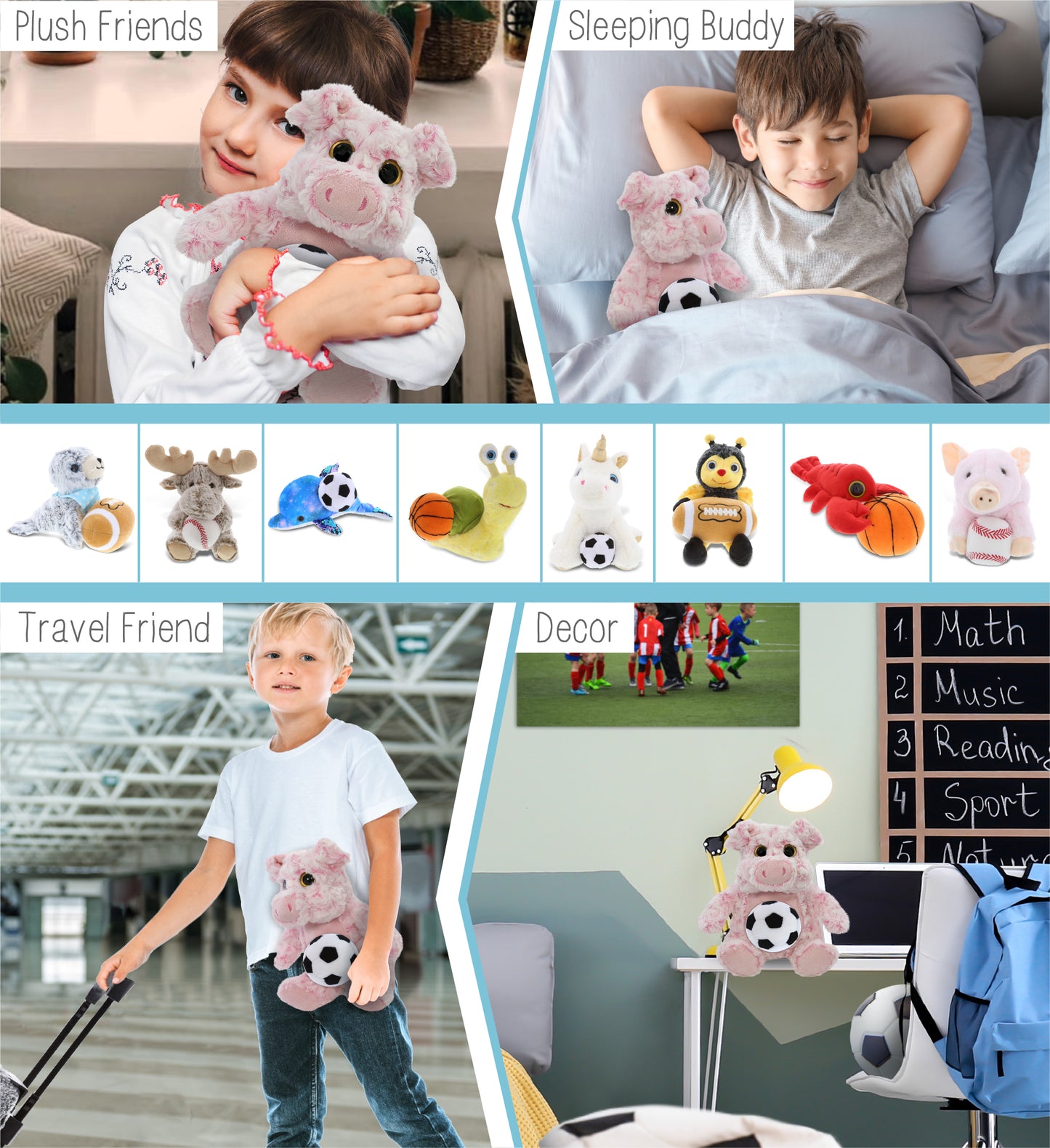 SUPER-SOFT PLUSH - SITTING PIG