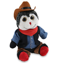 SUPER-SOFT PLUSH - SITTING LADYBUG With COWBOY Dress Up