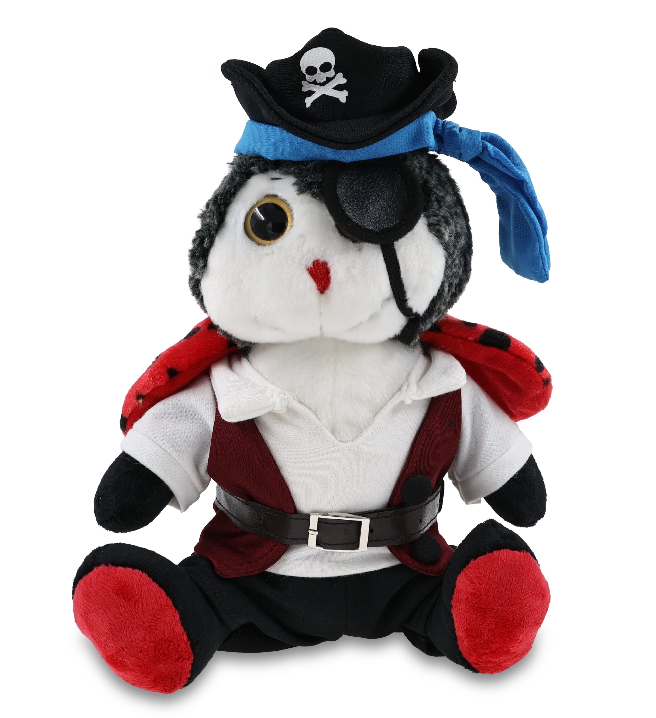 SUPER-SOFT PLUSH - SITTING LADYBUG PIRATE DRESS UP