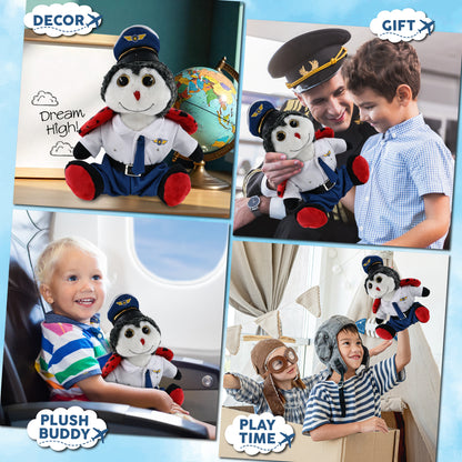 SUPER-SOFT PLUSH - SITTING LADYBUG PILOT DRESS UP