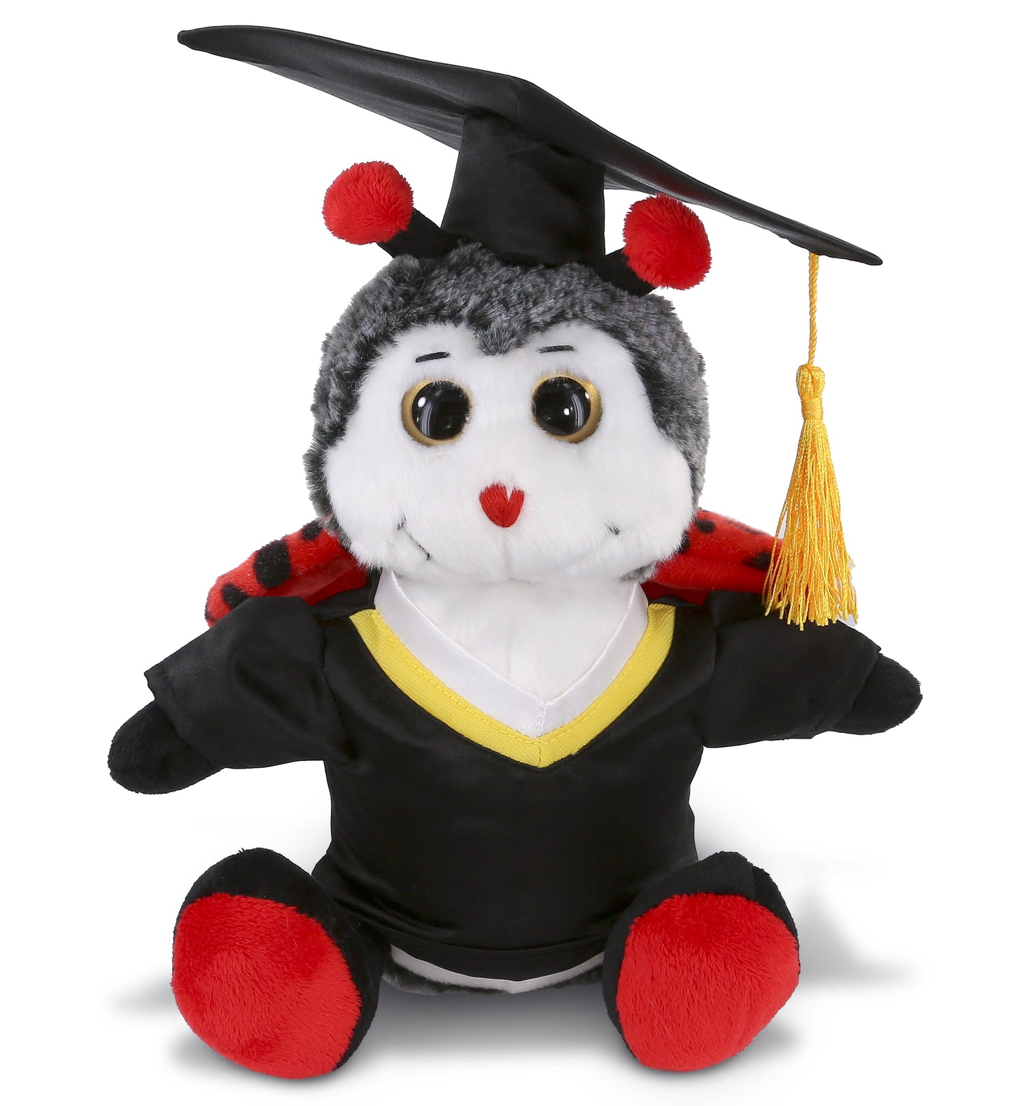 PLUSH GRADUATION - SUPER-SOFT PLUSH - SITTING LADYBUG