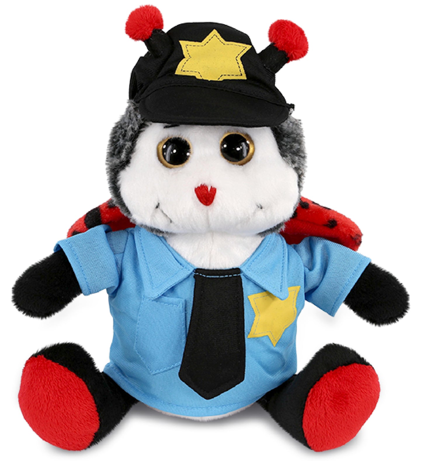 PLUSH POLICE - SUPER-SOFT PLUSH - SITTING LADYBUG