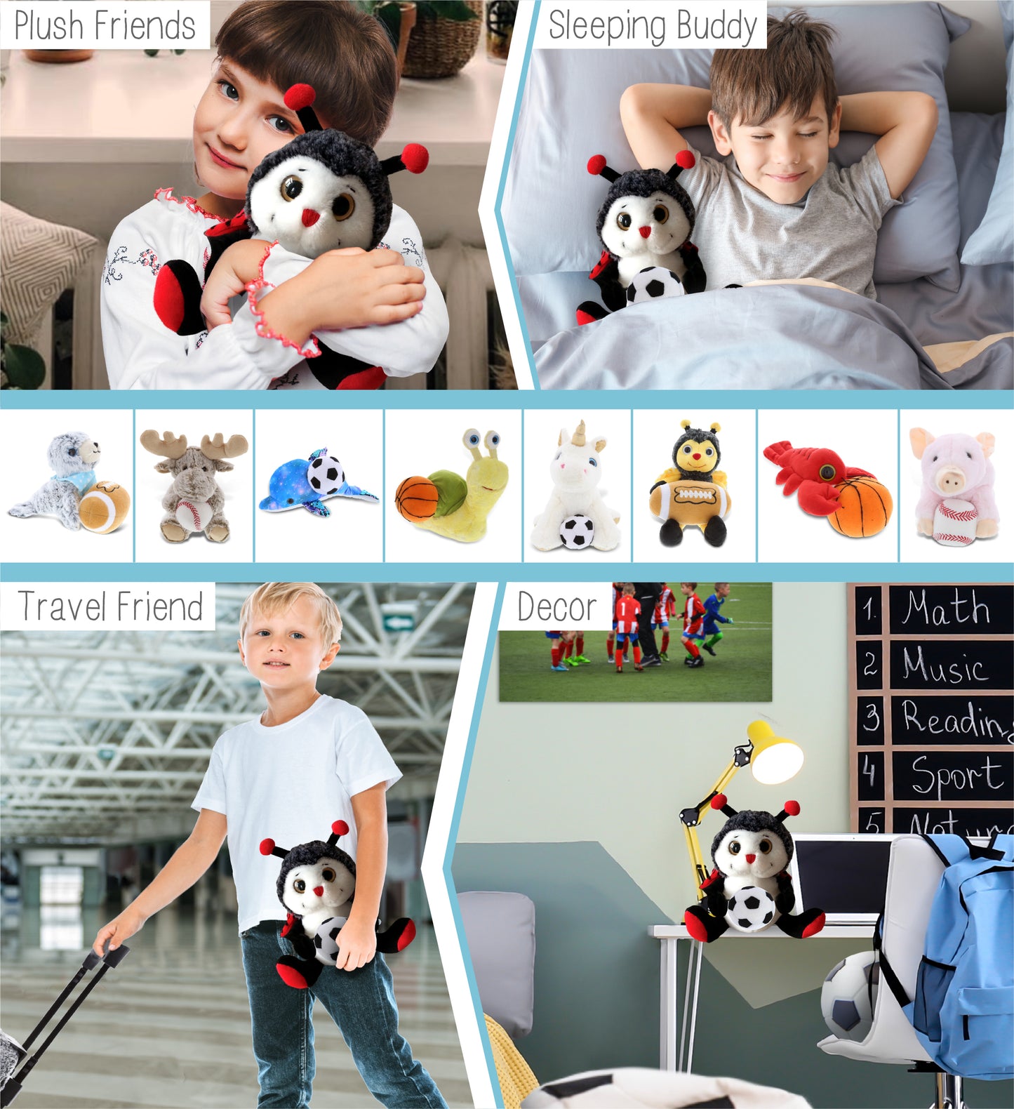 SUPER-SOFT PLUSH - SITTING LADYBUG