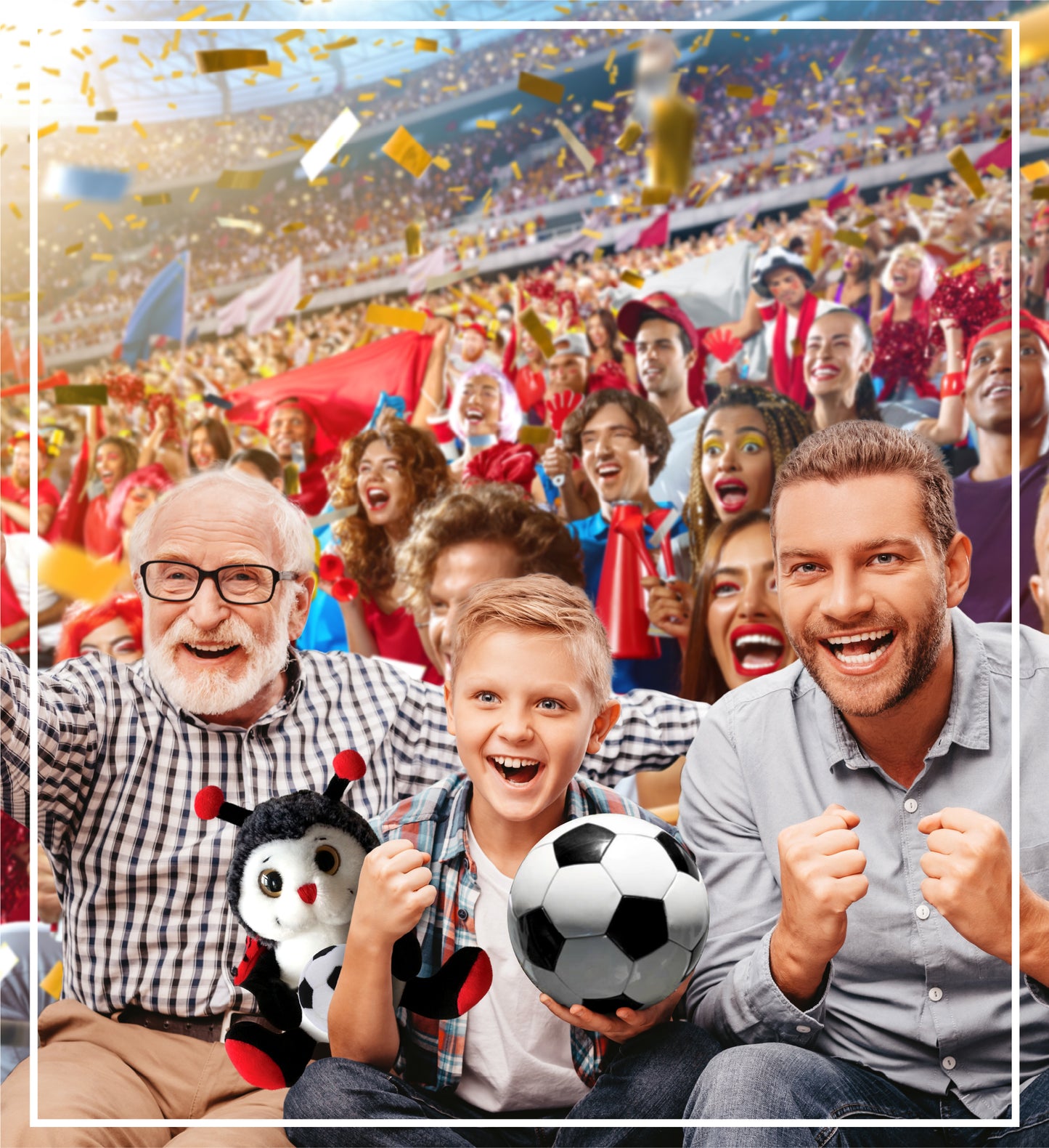 SUPER-SOFT PLUSH - SITTING LADYBUG