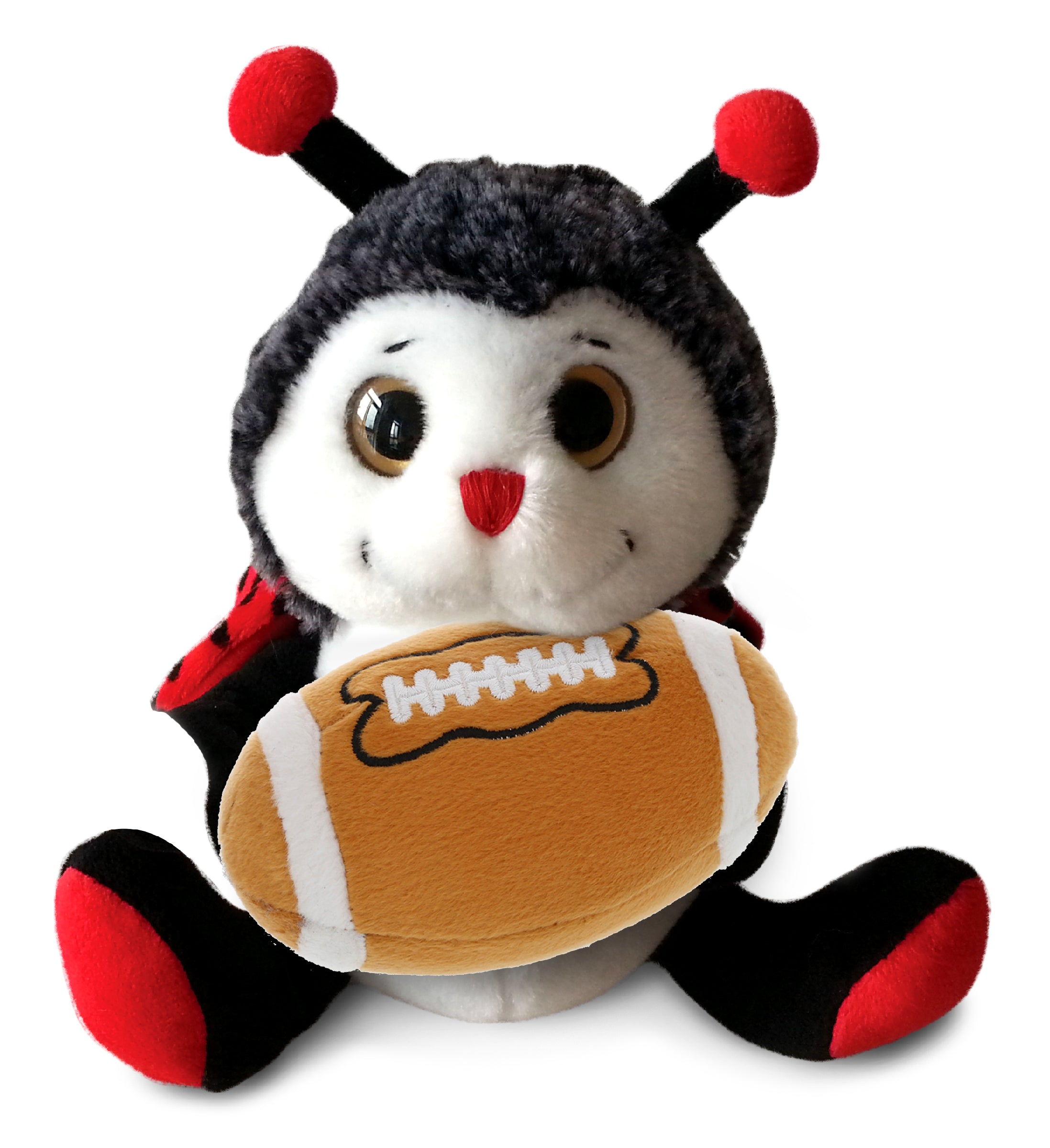 PLUSH FOOTBALL - SUPER-SOFT PLUSH - SITTING LADYBUG