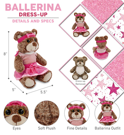 SUPER-SOFT PLUSH - SITTING BROWN BEAR Ballerina