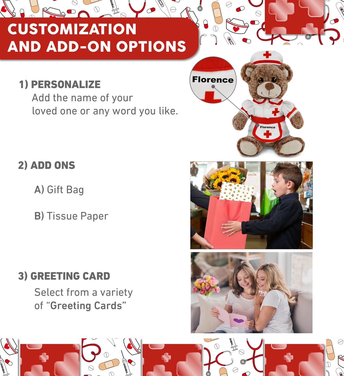 SUPER-SOFT PLUSH - SITTING BROWN BEAR NURSE DRESS UP