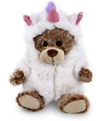 PLUSH UNICORN - SUPER-SOFT PLUSH - SITTING BROWN BEAR