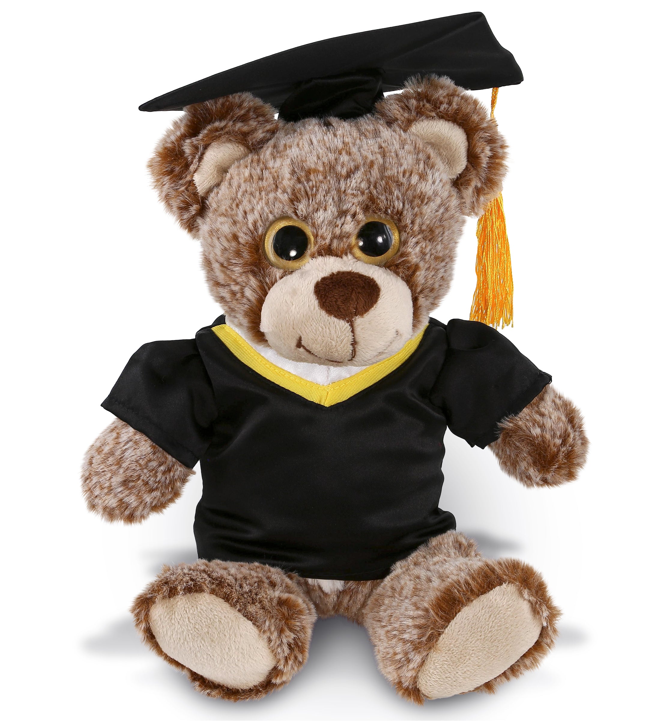 PLUSH GRADUATION - SUPER-SOFT PLUSH - SITTING BROWN BEAR