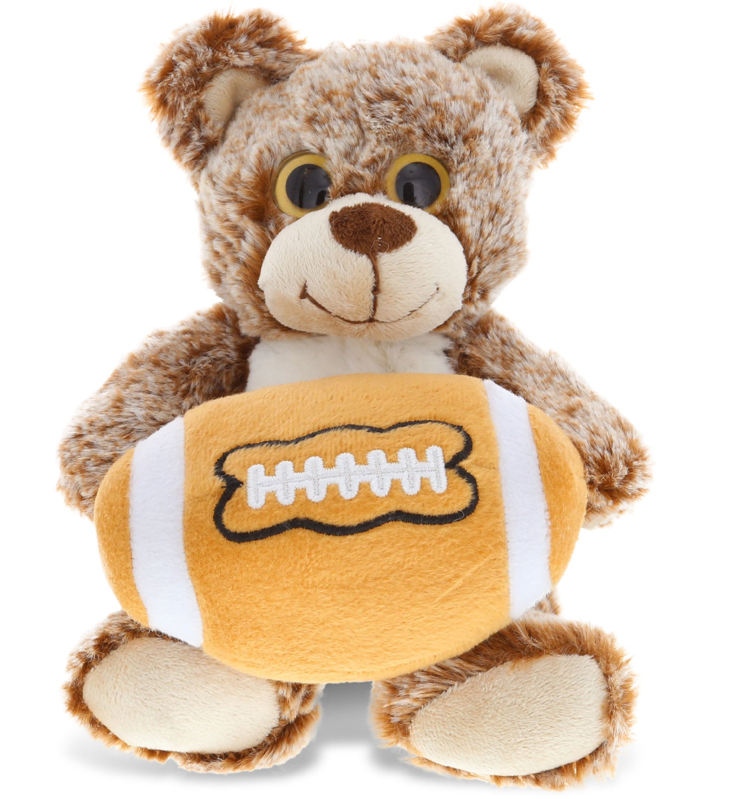 PLUSH FOOTBALL - SUPER-SOFT PLUSH - SITTING BROWN BEAR