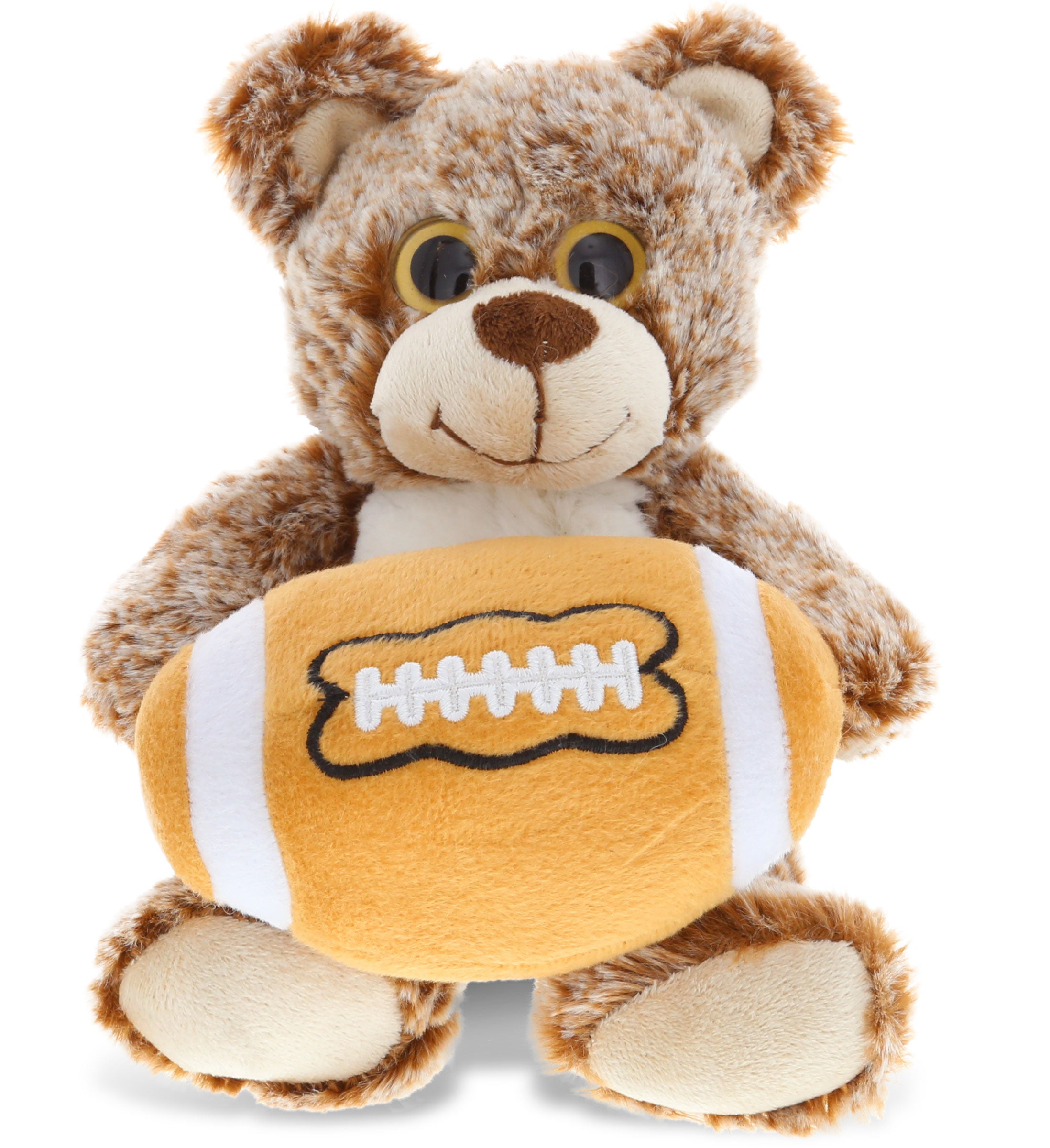 PLUSH FOOTBALL - SUPER-SOFT PLUSH - SITTING BROWN BEAR