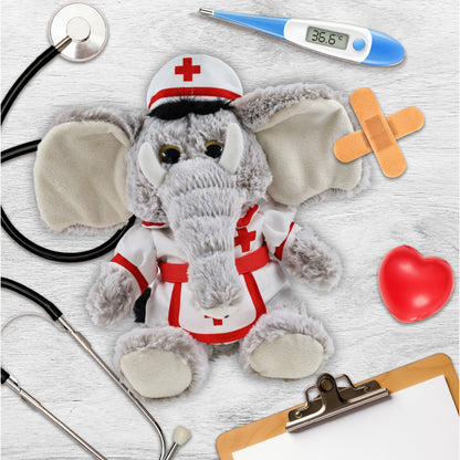 SUPER-SOFT PLUSH - SITTING ELEPHANT NURSE