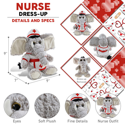 SUPER-SOFT PLUSH - SITTING ELEPHANT NURSE