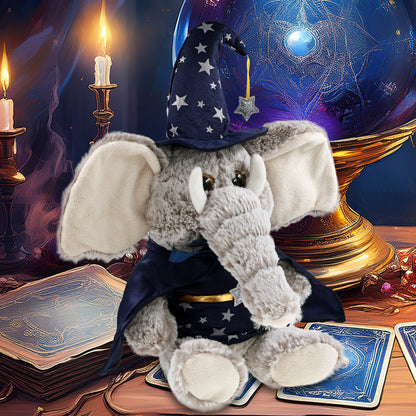 SUPER-SOFT PLUSH - SITTING ELEPHANT WIZARD