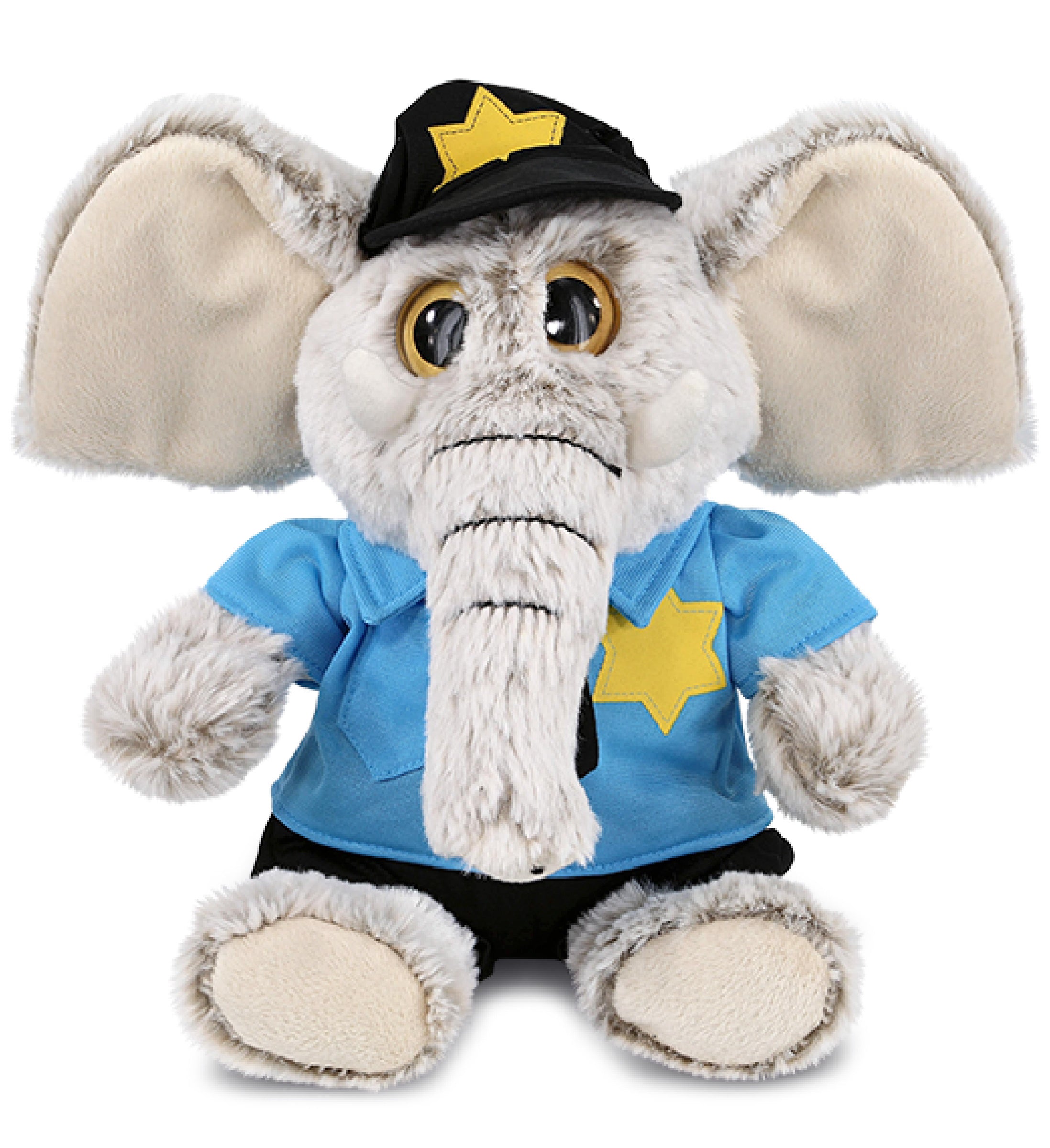 PLUSH POLICE - SUPER-SOFT PLUSH - SITTING ELEPHANT