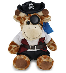 SUPER-SOFT PLUSH - SITTING GIRAFFE PIRATE DRESS UP