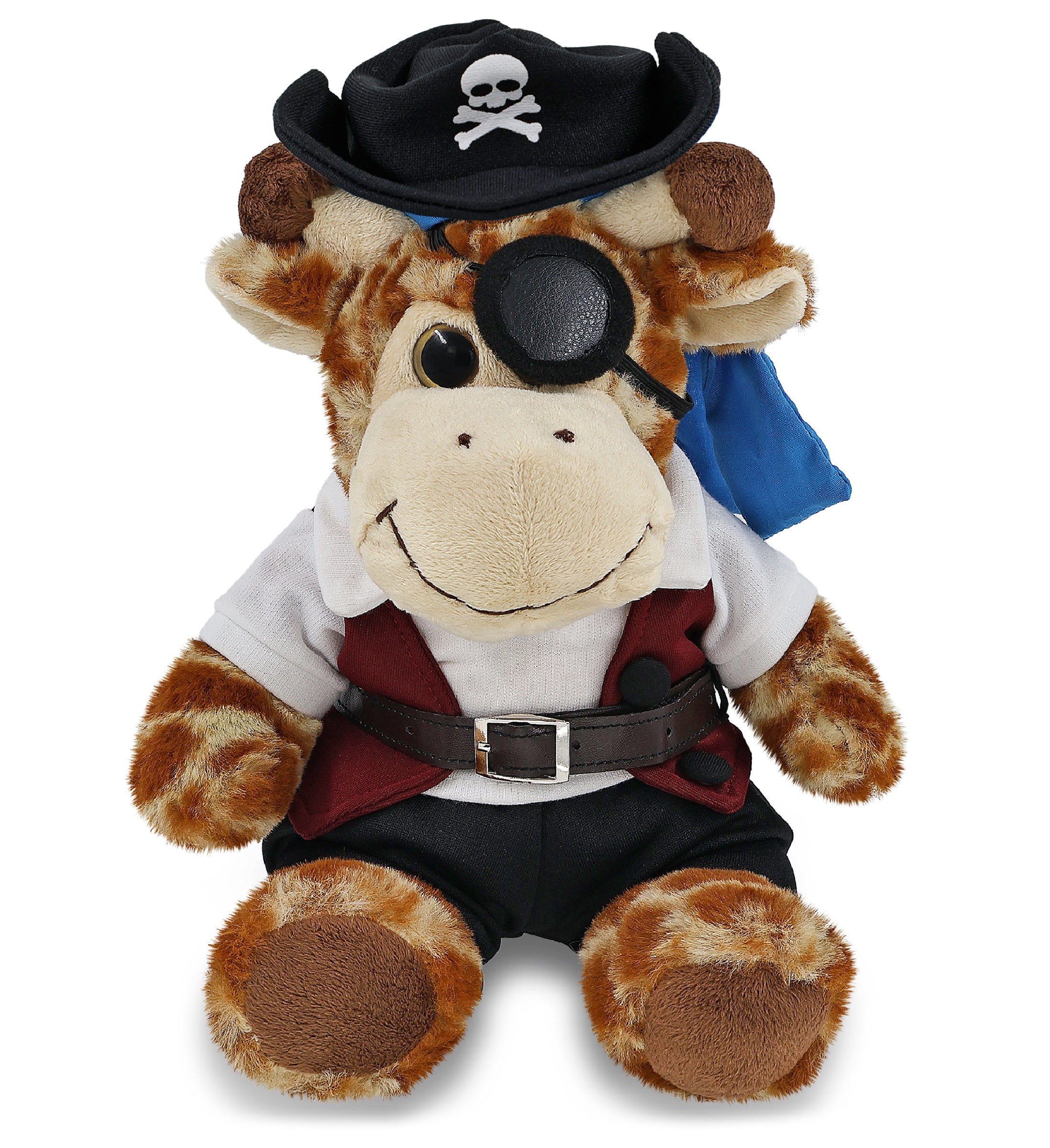 SUPER-SOFT PLUSH - SITTING GIRAFFE PIRATE DRESS UP