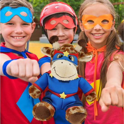 SUPER-SOFT PLUSH - SITTING GIRAFFE SUPER HERO