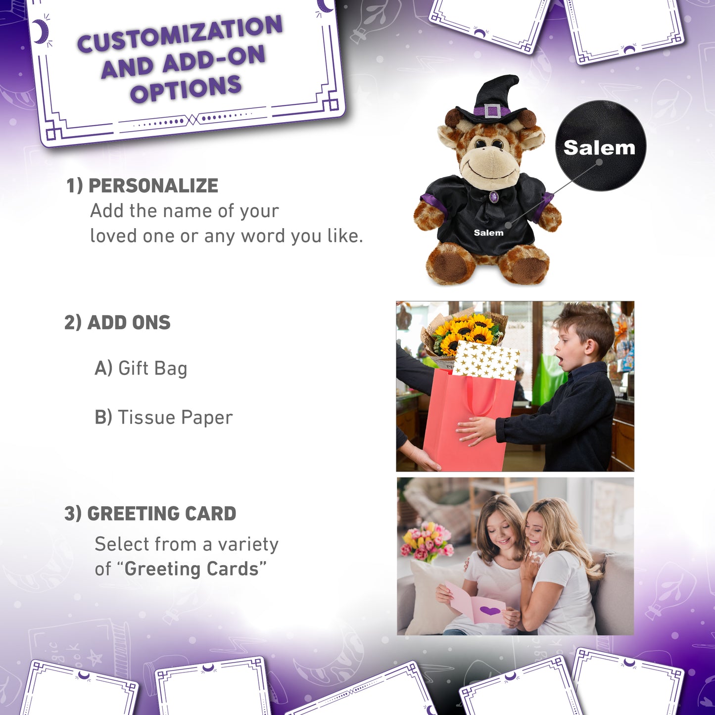 SUPER-SOFT PLUSH - SITTING GIRAFFE WITCH