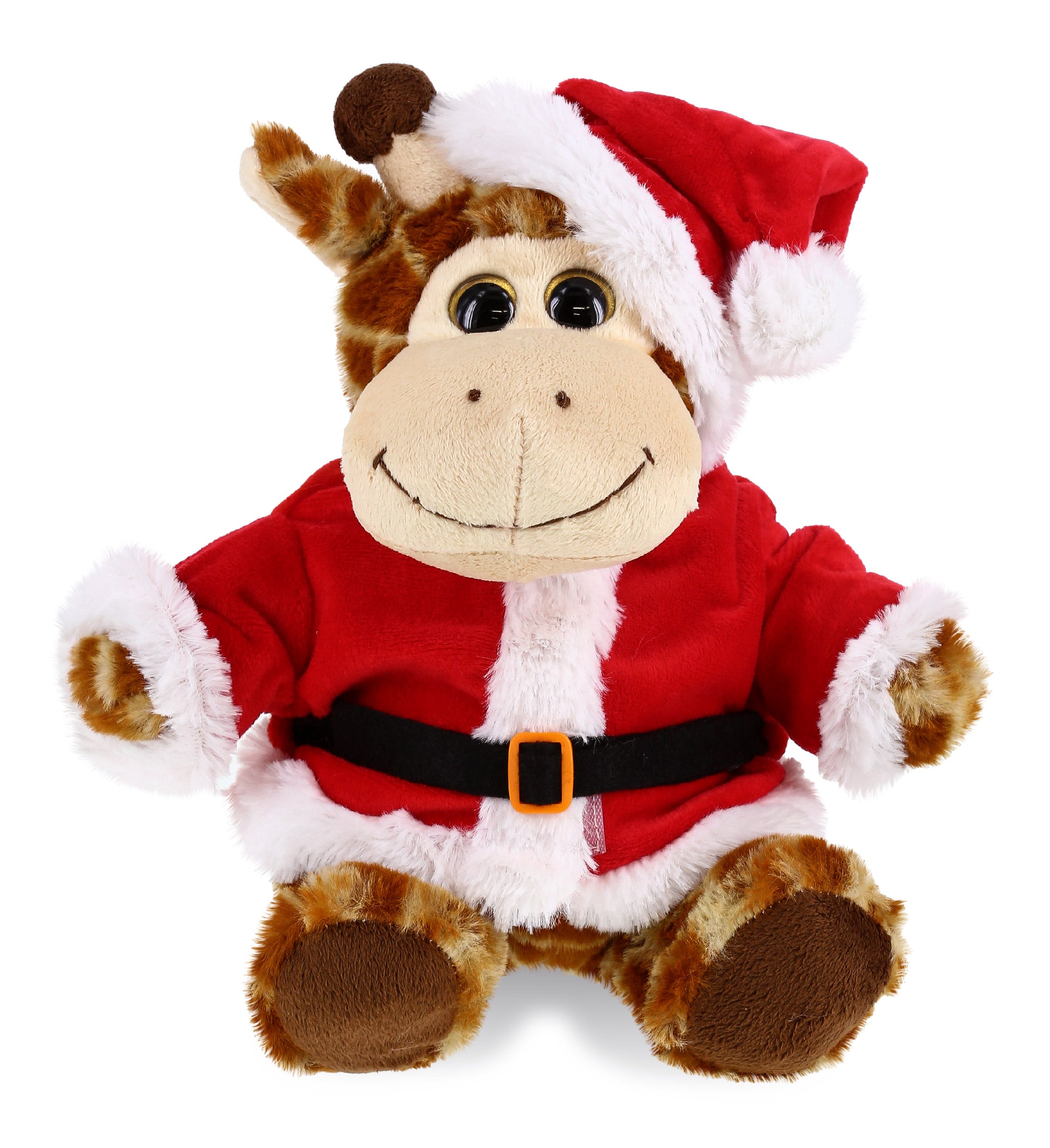 PLUSH SANTA - SUPER-SOFT PLUSH - SITTING GIRAFFE