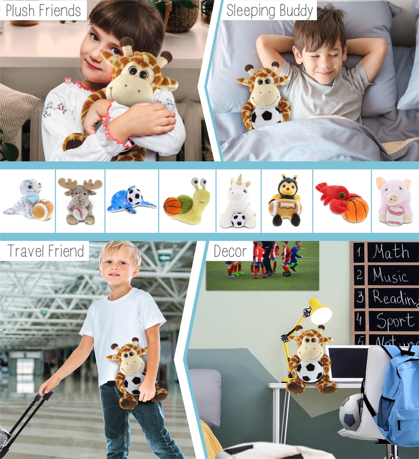 SUPER-SOFT PLUSH - SITTING GIRAFFE