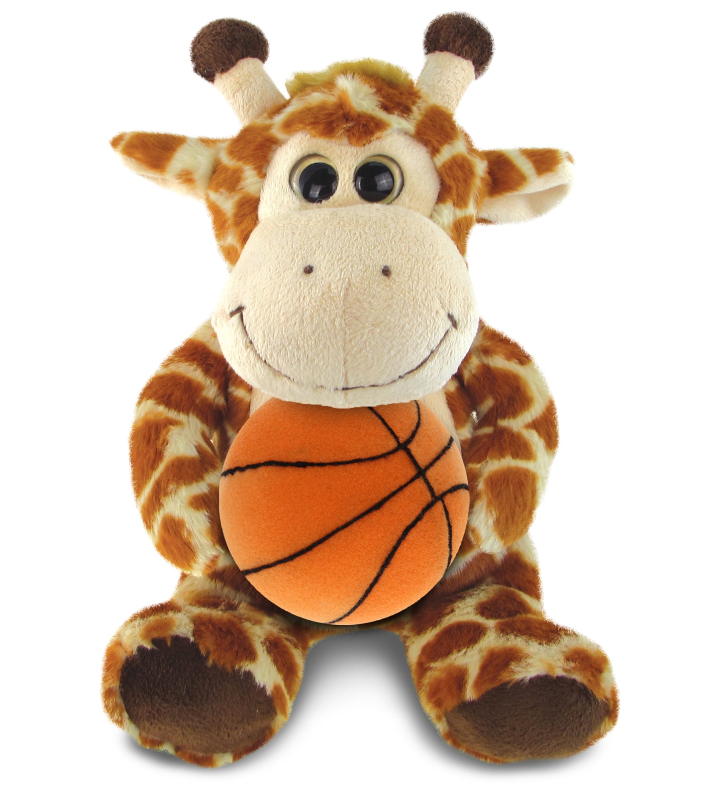 PLUSH BASKETBALL - SUPER-SOFT PLUSH - SITTING GIRAFFE