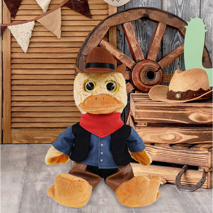SUPER-SOFT PLUSH - SITTING DUCK COWBOY DRESS UP