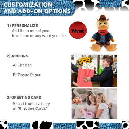 SUPER-SOFT PLUSH - SITTING DUCK COWBOY DRESS UP