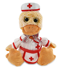 SUPER-SOFT PLUSH - SITTING DUCK With NURSE Dress-Up